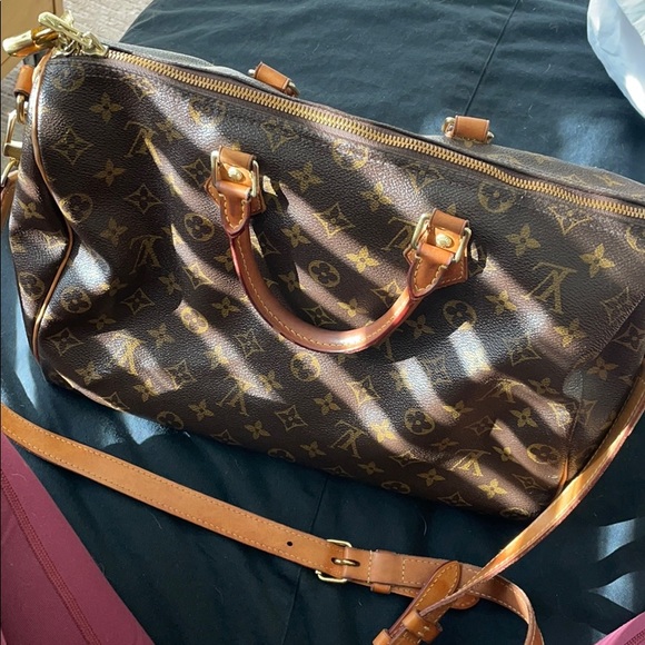 Louis Vuitton Speedy 35 w/ leather strap - Picture 12 of 12